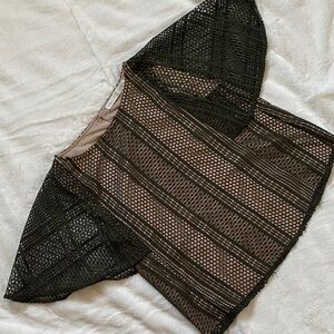 Marie Oliver Mesh green top